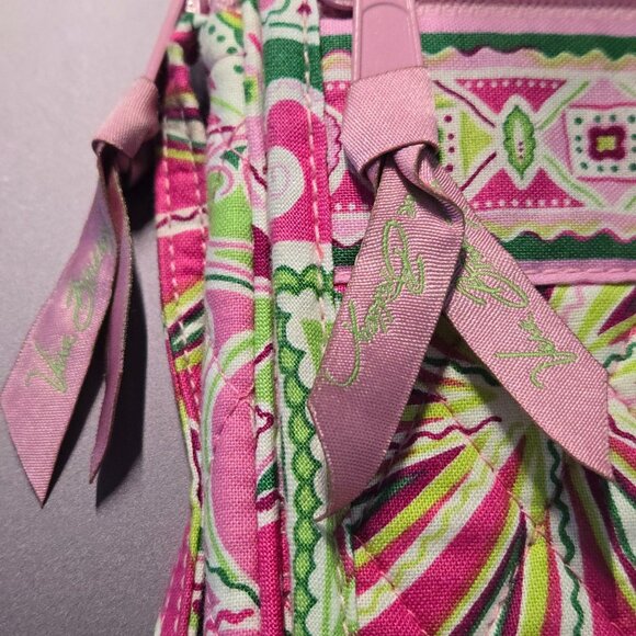 Vera Bradley Crossbody Bag Purse Mini Hipster Pinwheel Pink Preppy EUC - Picture 9 of 10